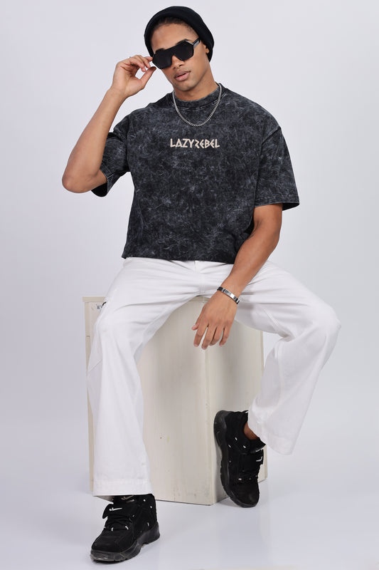 Premium Oversized Black Terry Cotton T-Shirt – Street Core Edition