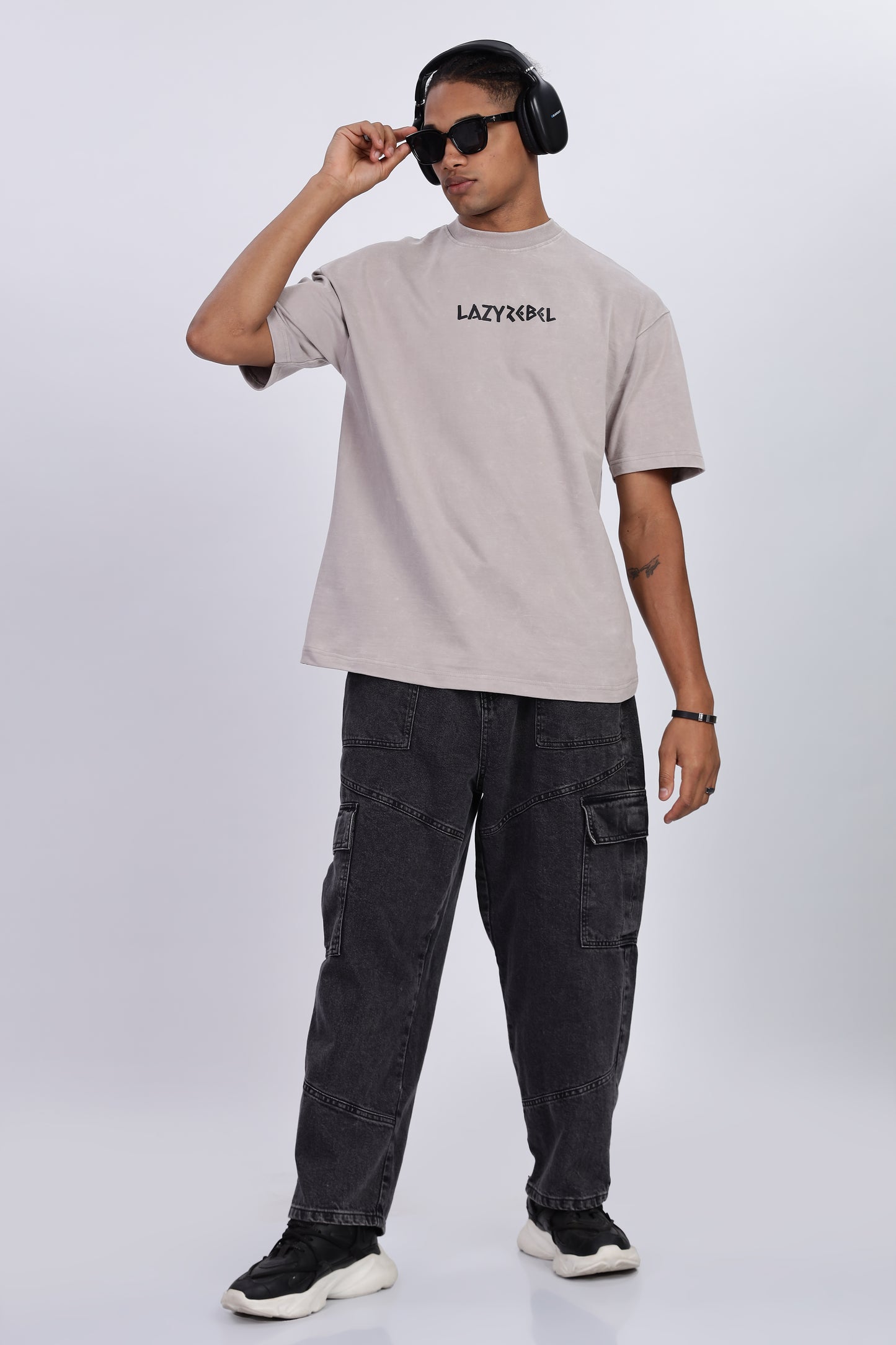 Premium Oversized Ash Terry Cotton T-Shirt – Street Core Edition