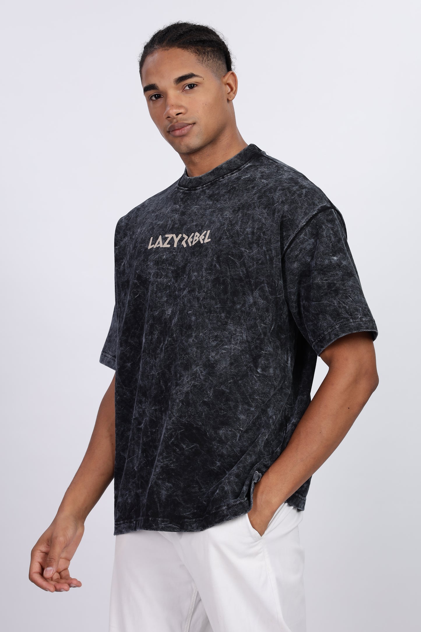 Premium Oversized Black Terry Cotton T-Shirt – Street Core Edition