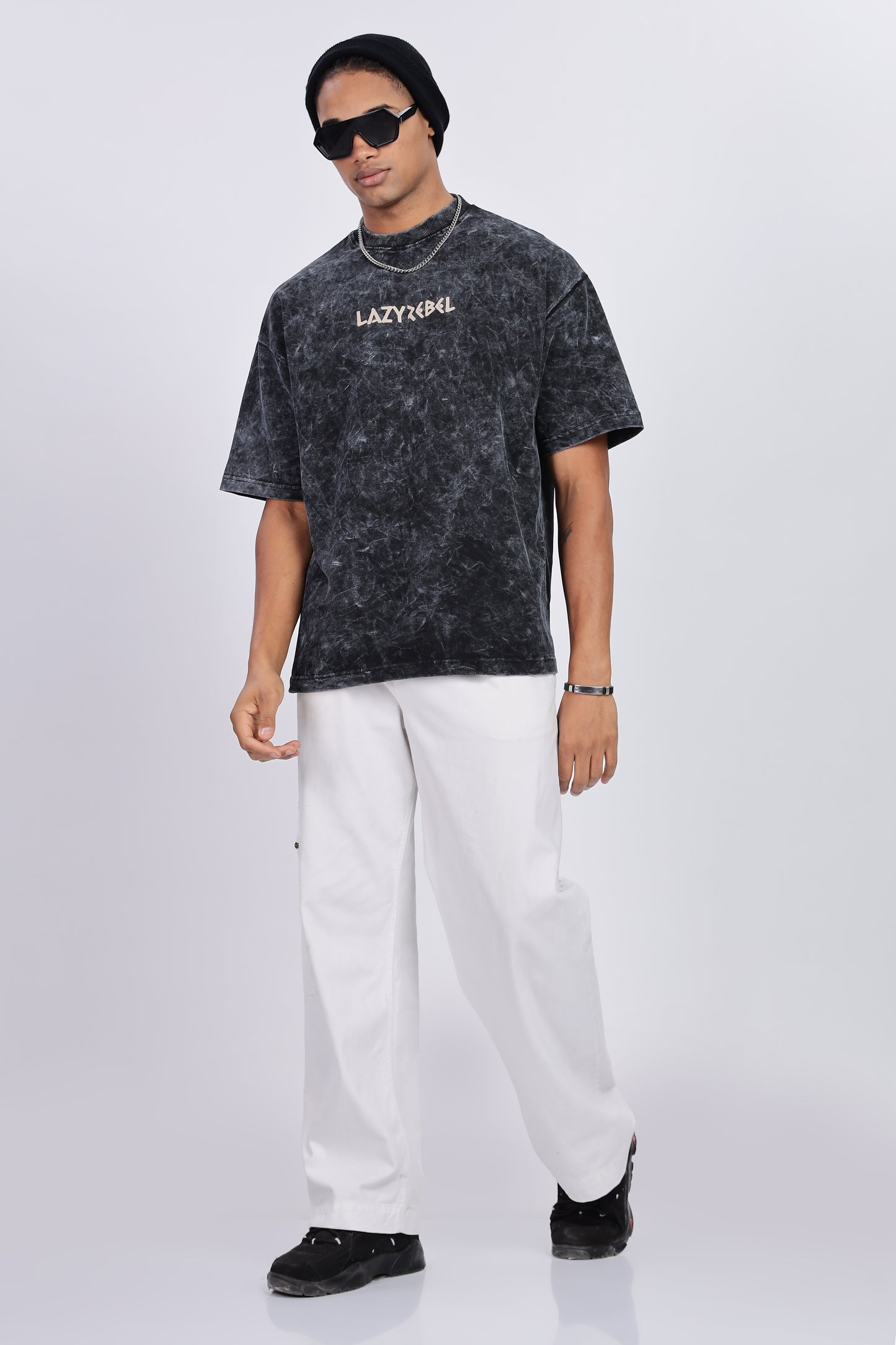 Premium Oversized Black Terry Cotton T-Shirt – Street Core Edition