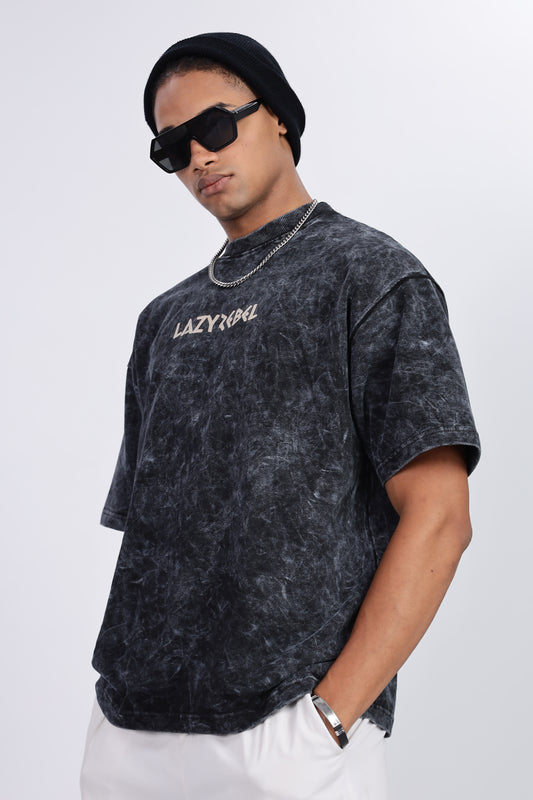 Premium Oversized Black Terry Cotton T-Shirt – Street Core Edition