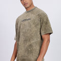 Premium Oversized Olive Terry Cotton T-Shirt – Street Core Edition