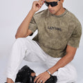 Premium Oversized Olive Terry Cotton T-Shirt – Street Core Edition