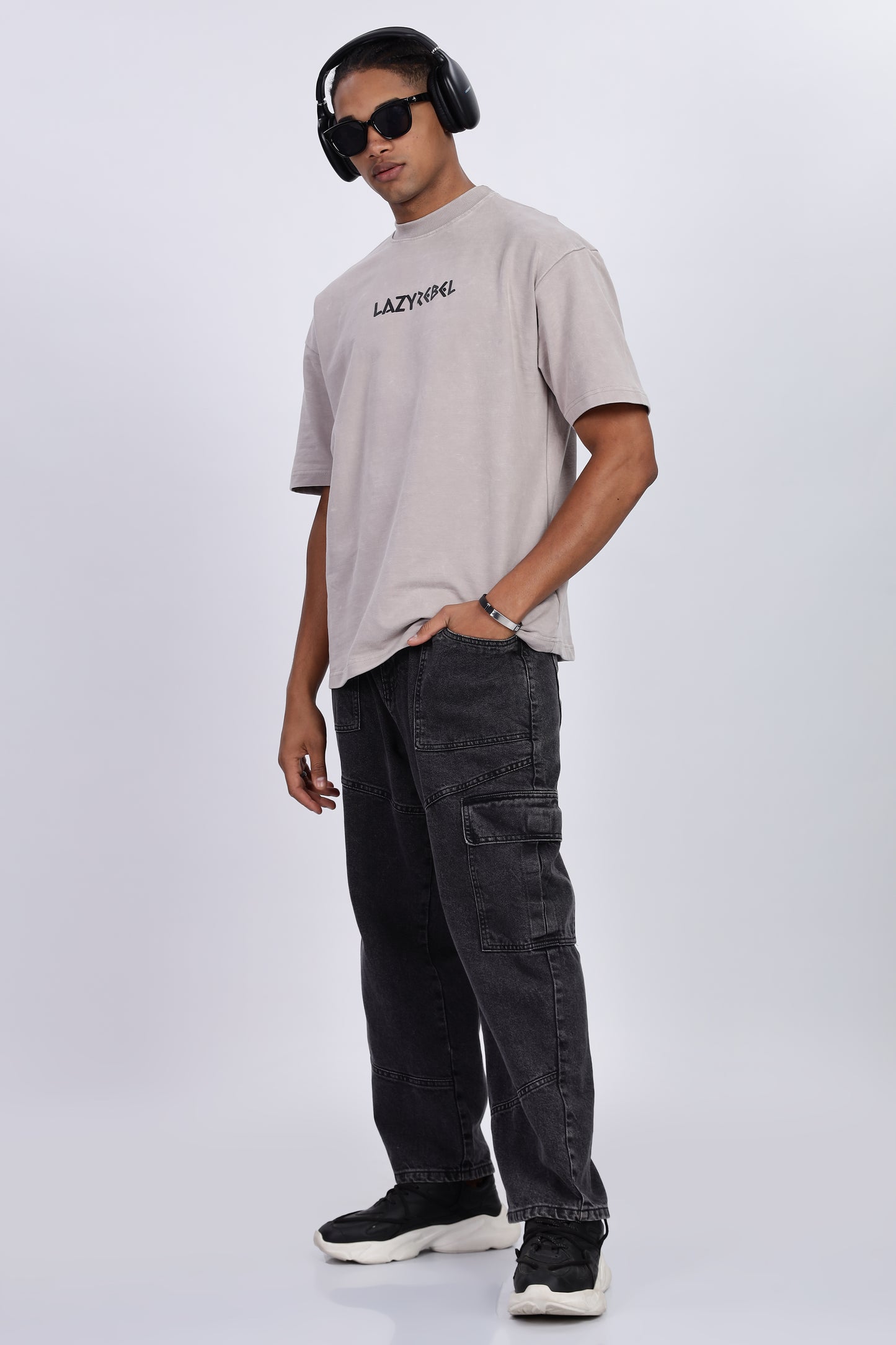 Premium Oversized Ash Terry Cotton T-Shirt – Street Core Edition