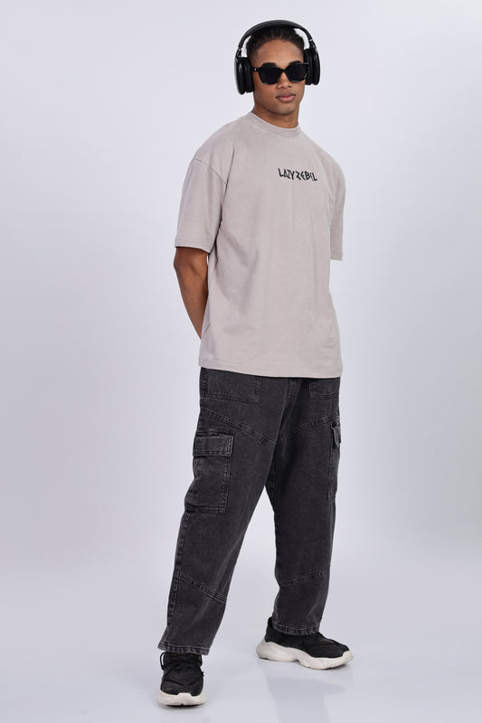 Premium Oversized Ash Terry Cotton T-Shirt – Street Core Edition