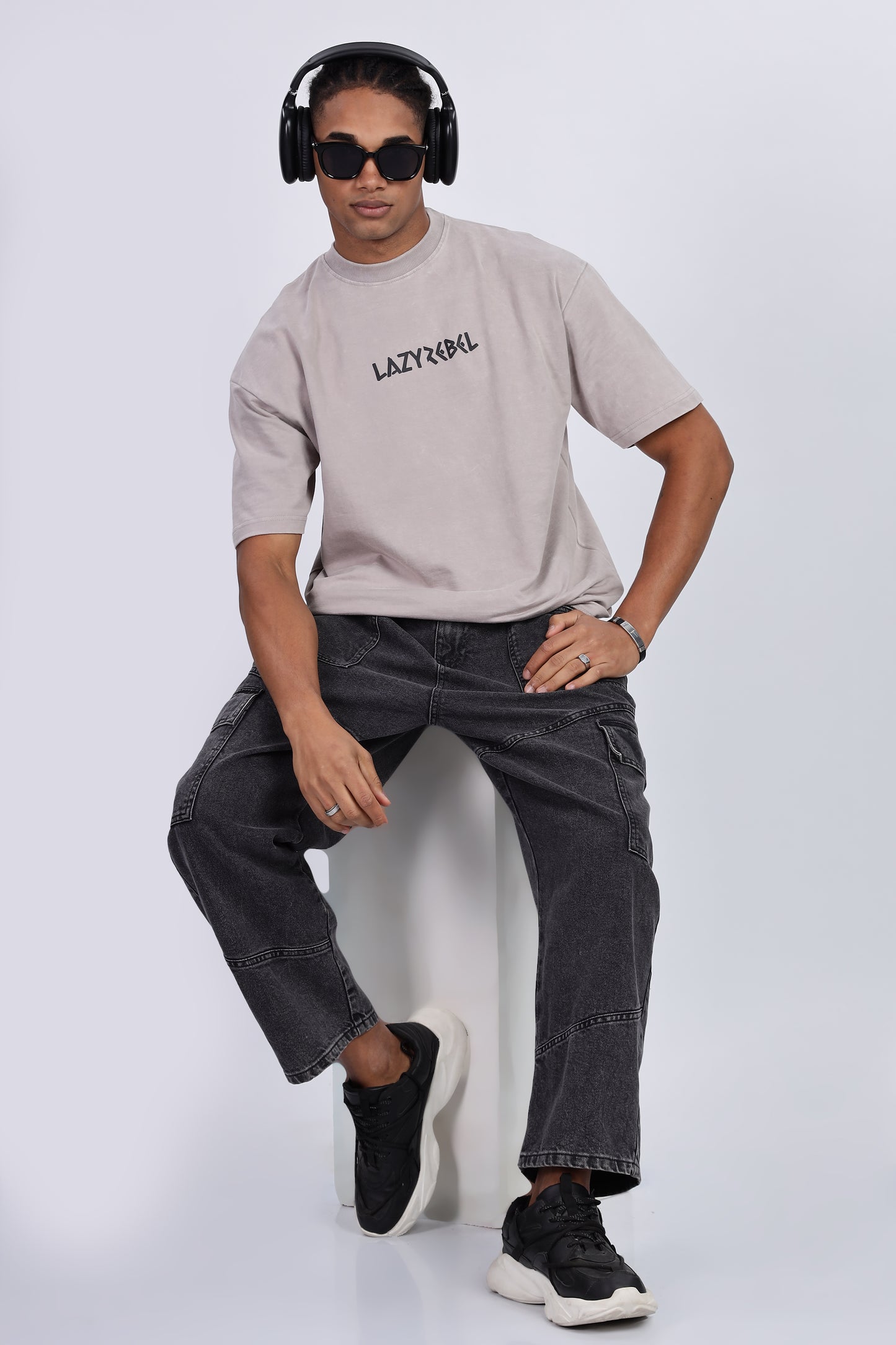 Premium Oversized Ash Terry Cotton T-Shirt – Street Core Edition