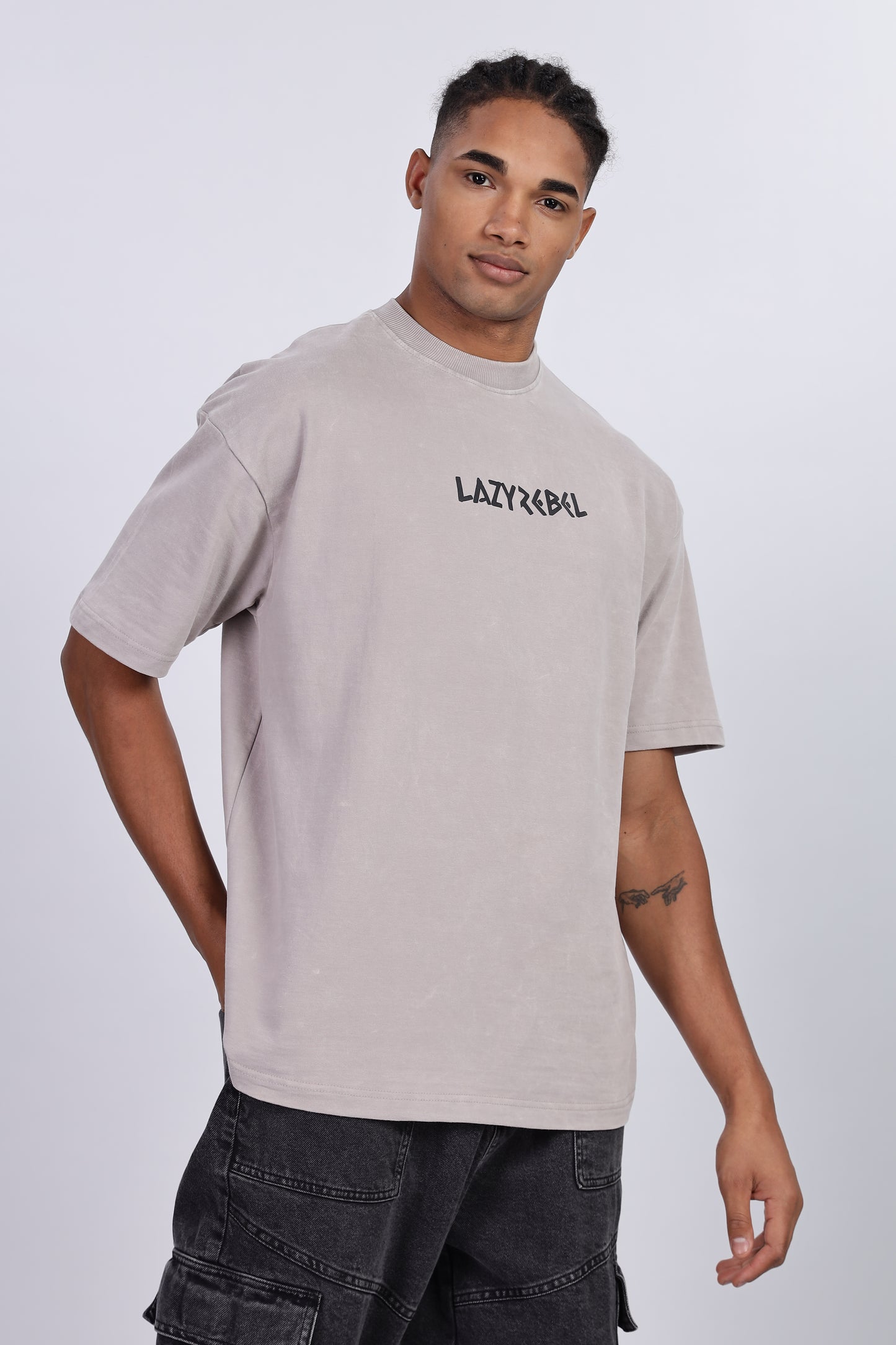 Premium Oversized Ash Terry Cotton T-Shirt – Street Core Edition