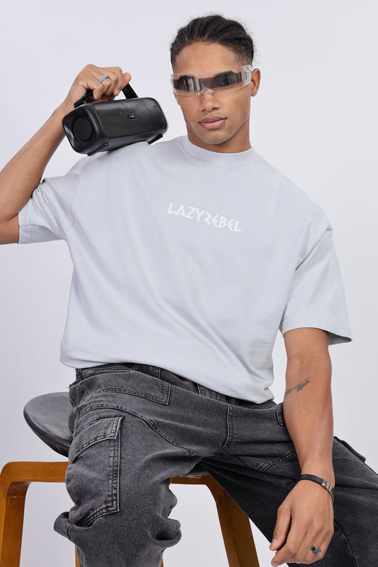 Premium Oversized Pastel Blue Terry Cotton T-Shirt – Street Core Edition