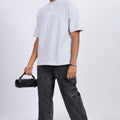 Premium Oversized Pastel Blue Terry Cotton T-Shirt – Street Core Edition