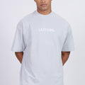 Premium Oversized Pastel Blue Terry Cotton T-Shirt – Street Core Edition