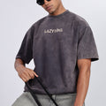 Premium Oversized Dark Grey Terry Cotton T-Shirt – Street Core Edition