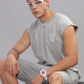 THE ORIGINAL LAZYREBEL  Sleeveless T-shirt & Lounge Shorts Co-Ords