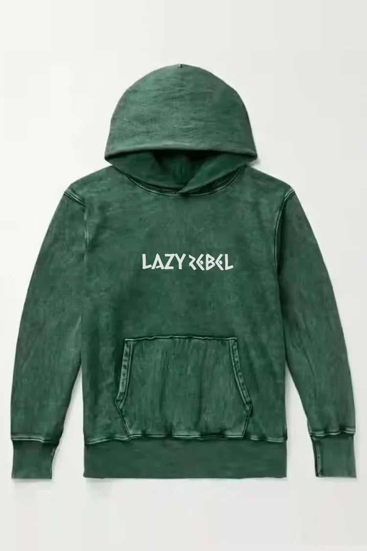 LazyRebel Acid Wash Oversized Hoodie – Street Core Edition